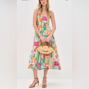 ASTR The Label Shian Patchwork Print Midi size S NWT